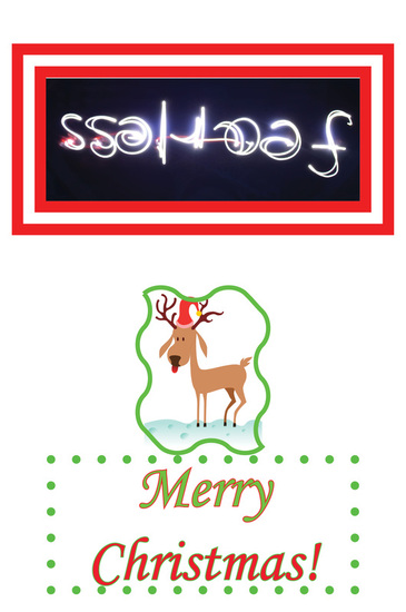 This below is my Christmas card made with Adobe's Indesign! It folds ...